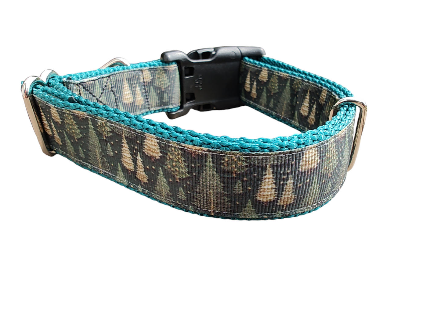 Forest of Trees Winter Nylon Dog Collar | Purrfect Pet Kingdom
