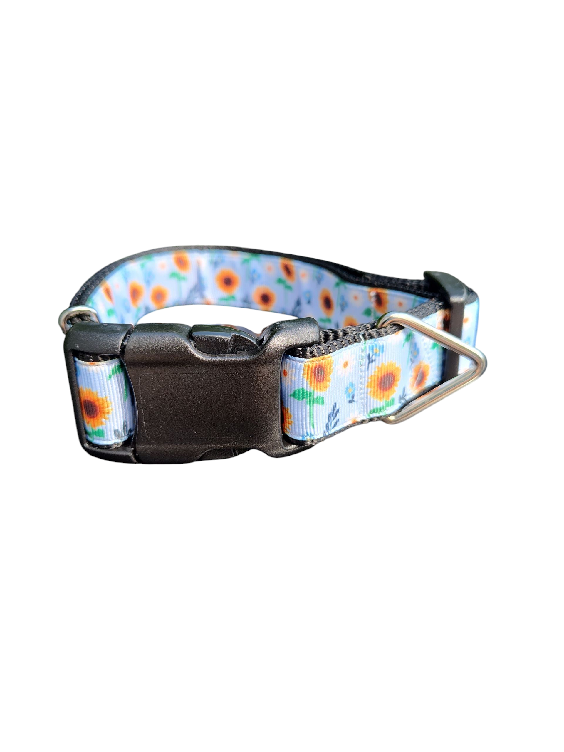 Pretty Flowers Nylon Dog Collar