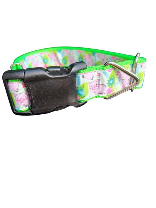 Pigs Playing Nylon Dog Collar | Purrfect Pet Kingdom