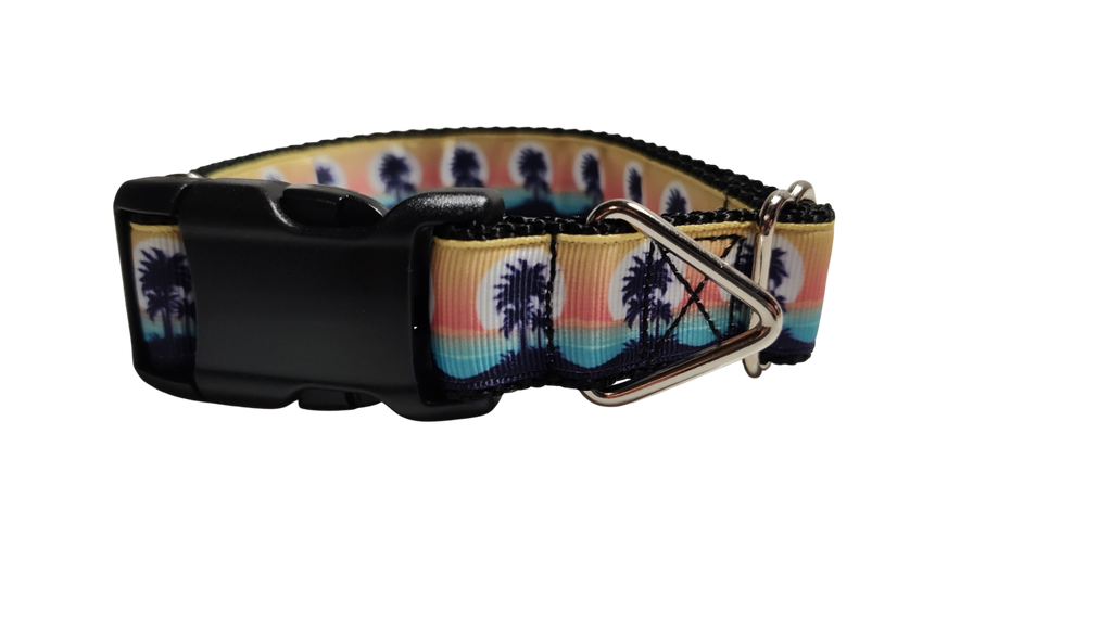 Tropical Sunsets Nylon Dog Collar