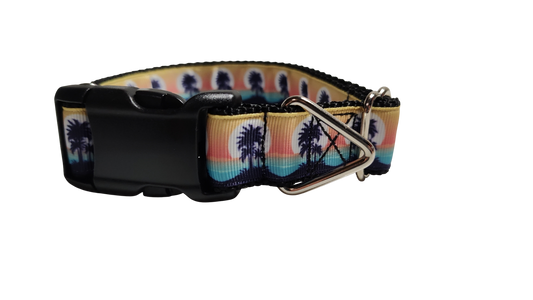 Tropical Sunsets Nylon Dog Collar | Purrfect Pet Kingdom