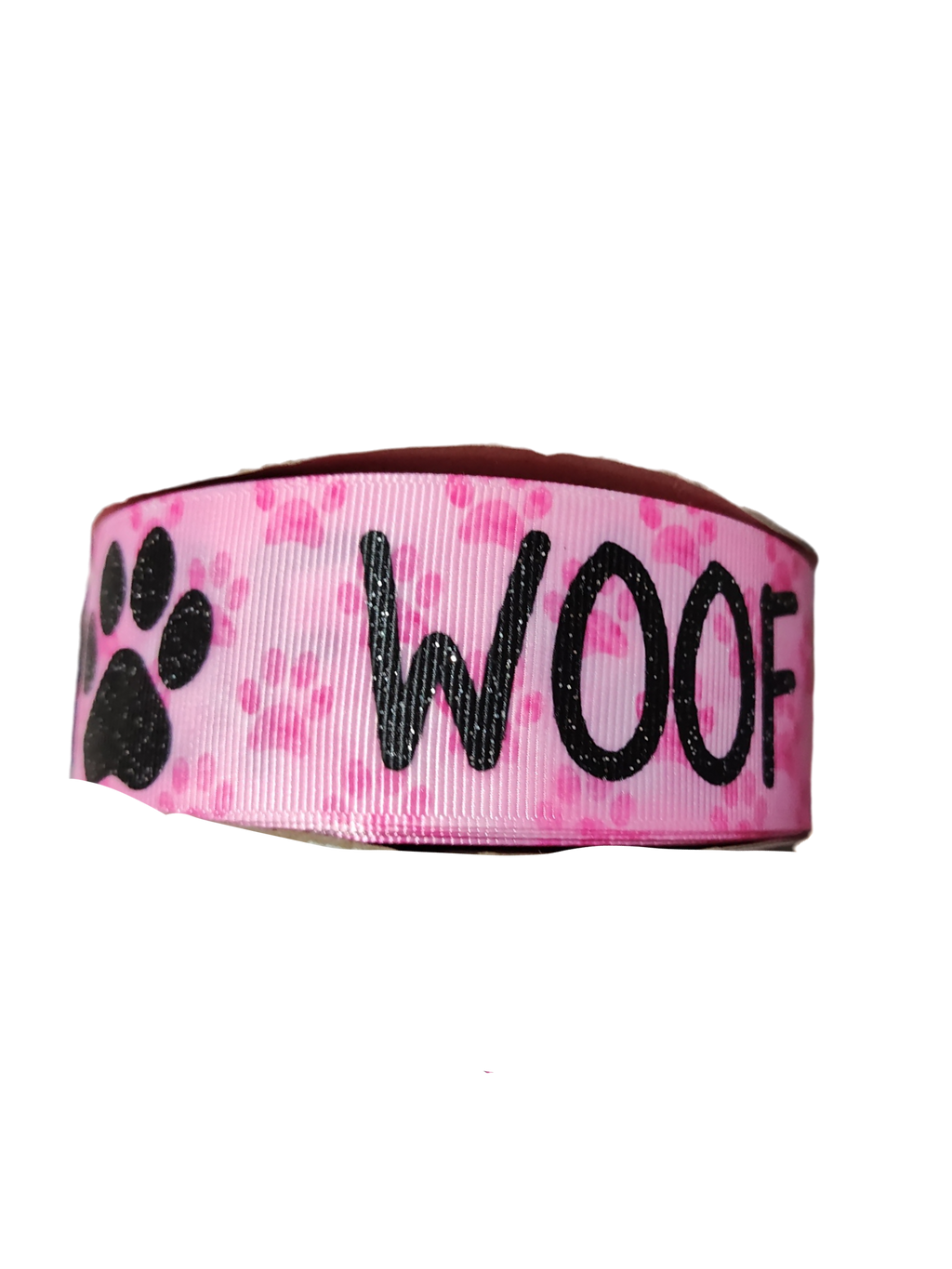 1.5" Wide Woof Nylon Dog Collar