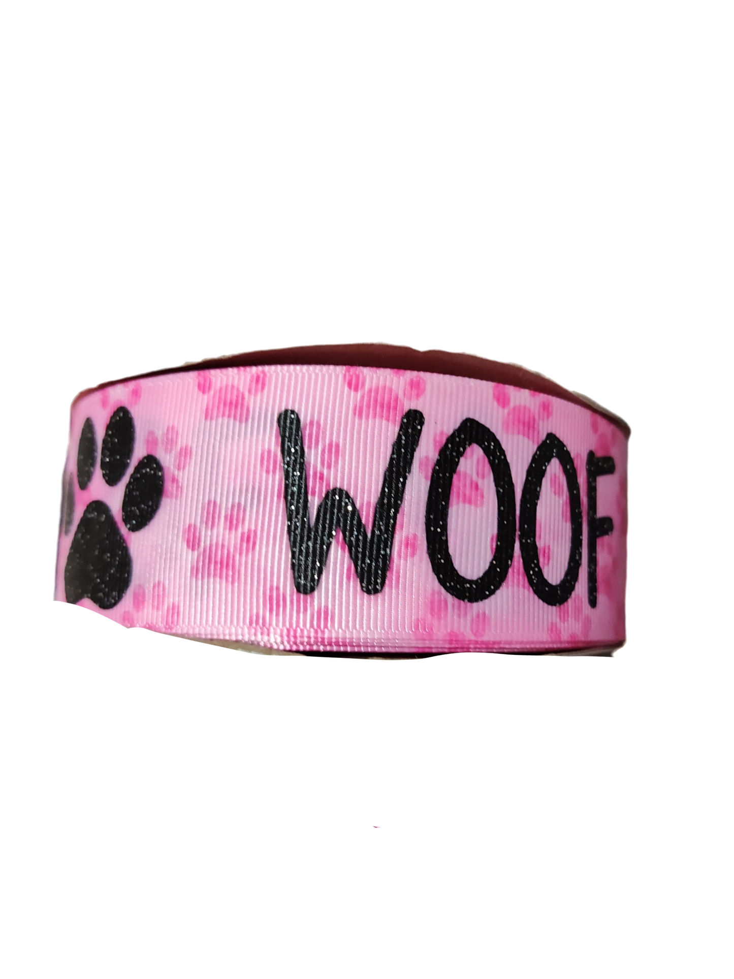1.5" Wide Woof Nylon Dog Collar