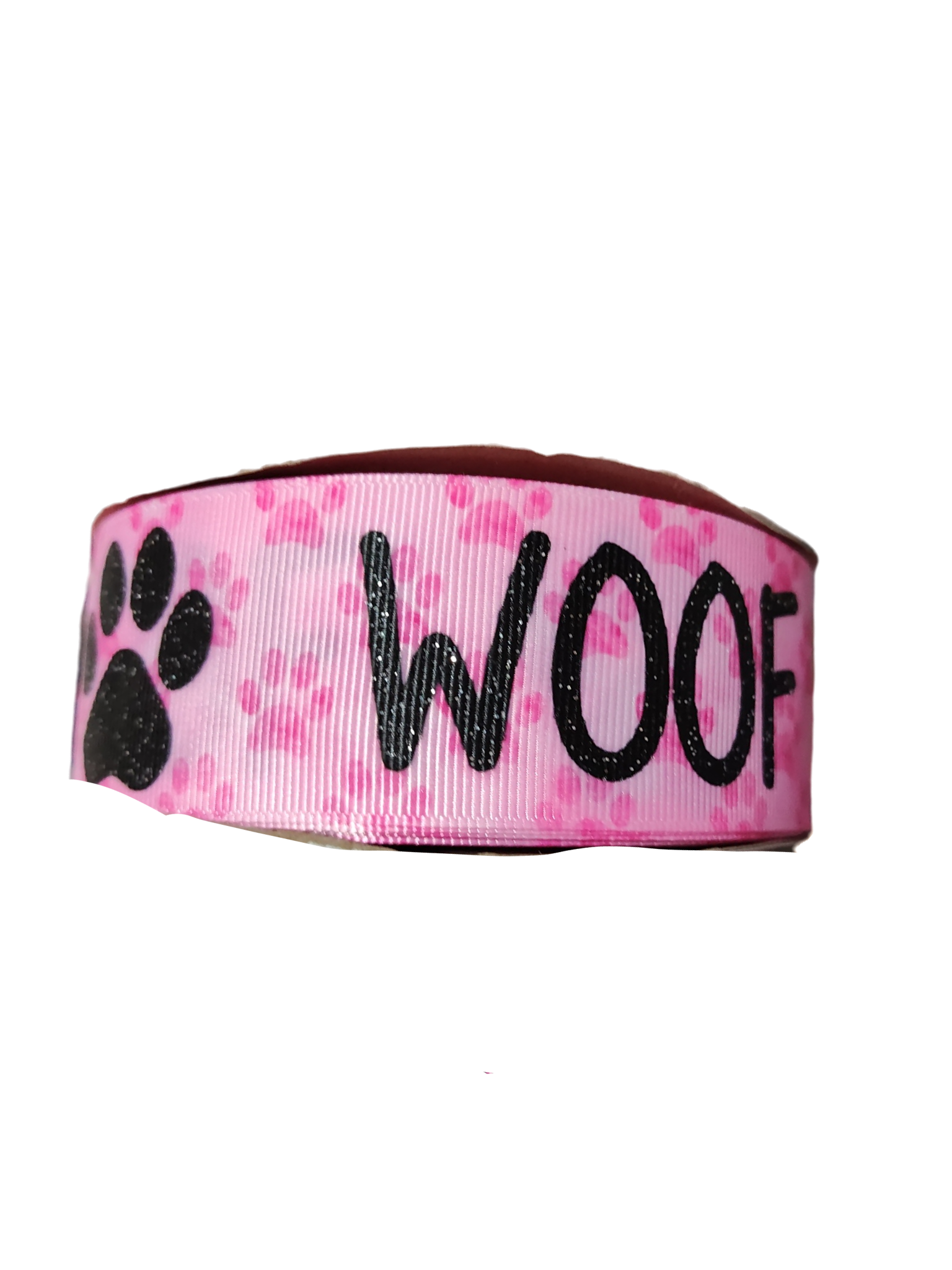 1.5" Wide Woof Nylon Dog Collar