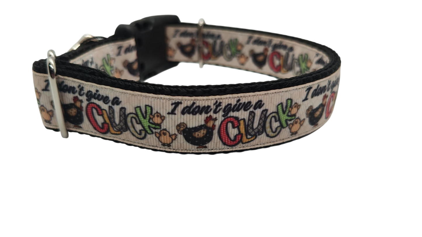 Don't Give A Cluck Nylon Dog Collar | Purrfect Pet Kingdom