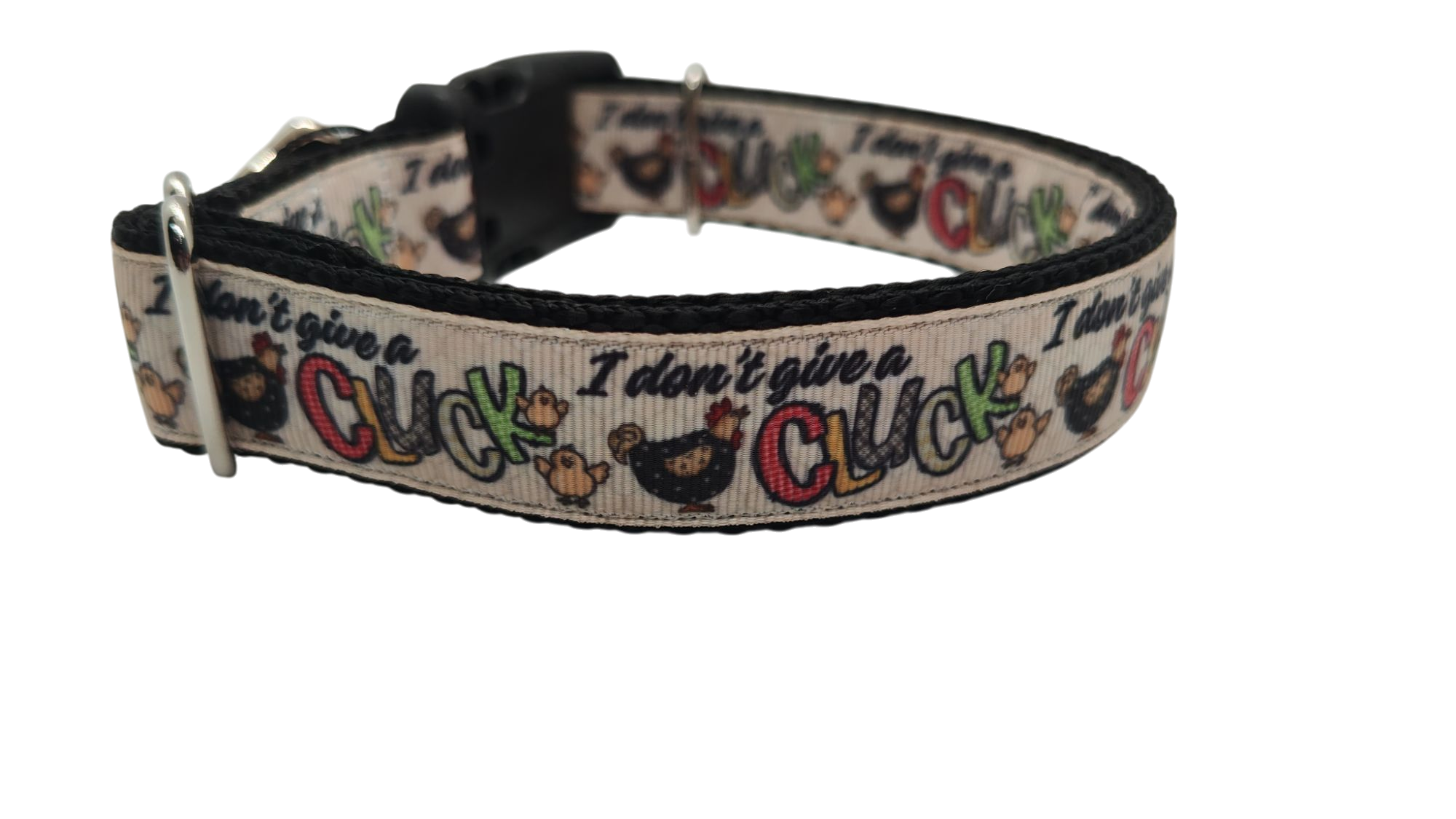 Don't Give A Cluck Nylon Dog Collar
