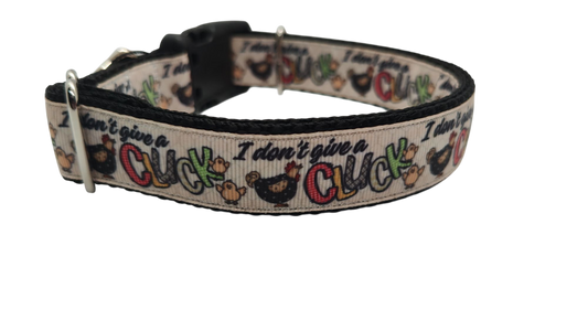 Don't Give A Cluck Nylon Dog Collar | Purrfect Pet Kingdom