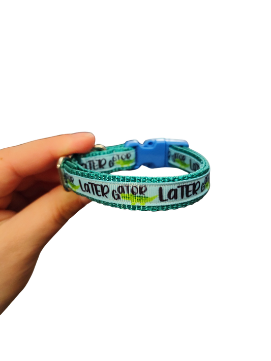 1/2" Later Gator Nylon Dog / Cat Collar