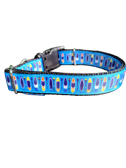 Paddle Boards Nylon Dog Collar | Purrfect Pet Kingdom