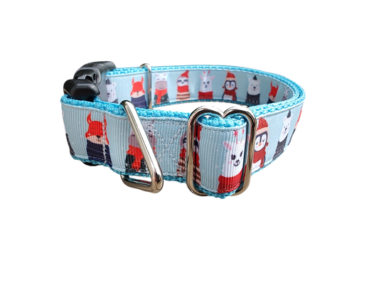 Animals in Sweaters Christmas Nylon Dog Collar | Purrfect Pet Kingdom