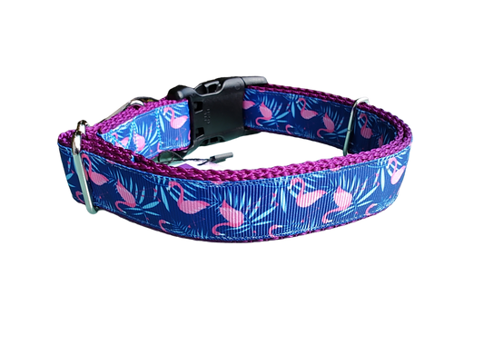 Flamingos Nylon Dog Collar | Purrfect Pet Kingdom