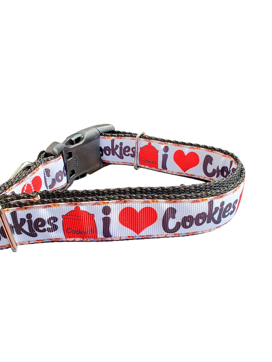 I Heart Cookies Nylon Dog Collar | Purrfect Pet Kingdom