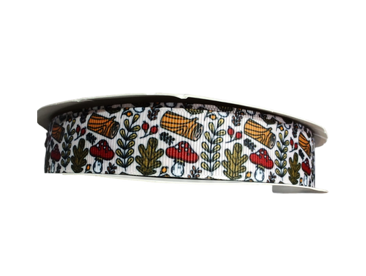 Mushroom Woods Nylon Dog Collar