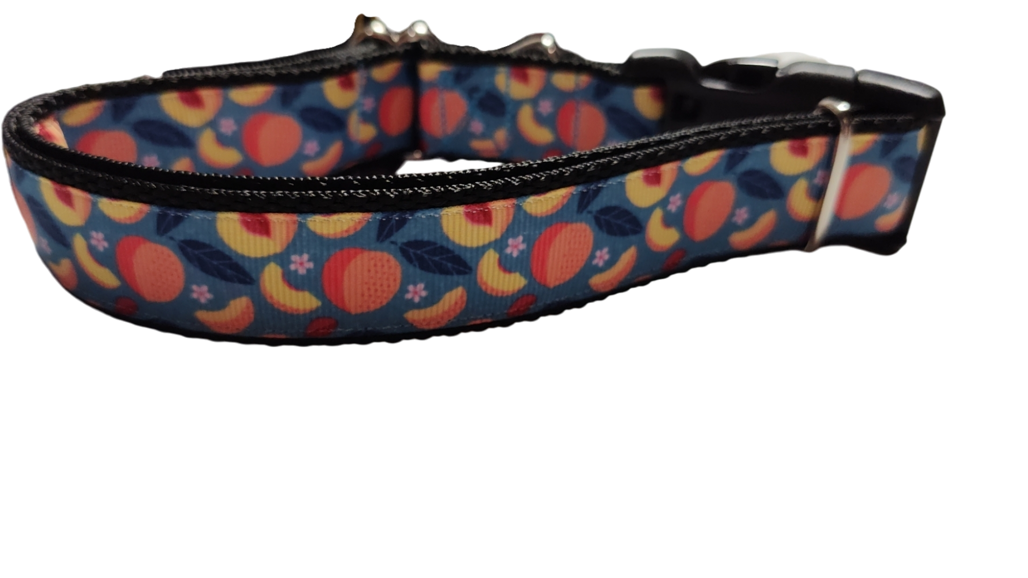 Peach Blossoms Nylon Dog Collar