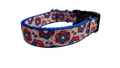 Patriotic Donuts Nylon Dog Collar
