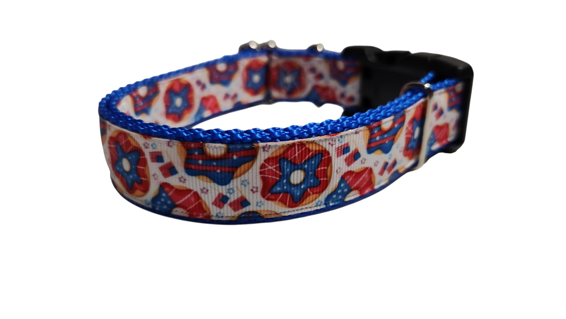 Patriotic Donuts Nylon Dog Collar | Purrfect Pet Kingdom