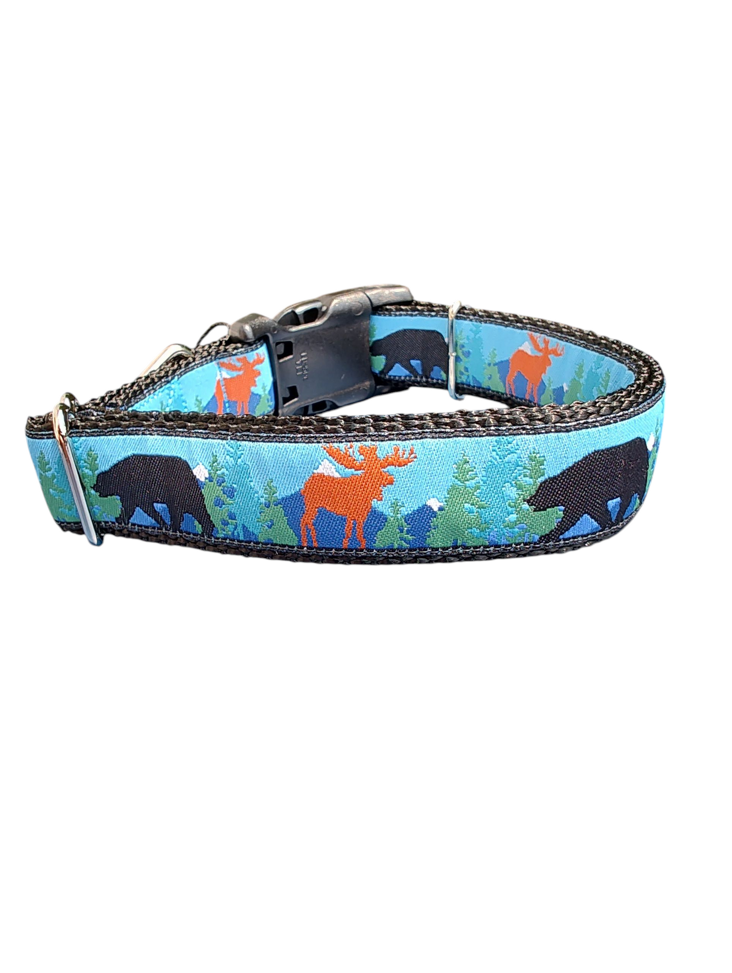 Moose and Bear Nylon Dog Collar | Purrfect Pet Kingdom