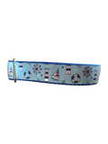 Sail The Coast Nylon Dog Collar