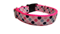 Polka Dots Pattern Nylon Dog Collar