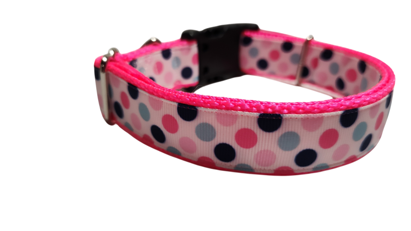 Polka Dots Pattern Nylon Dog Collar | Purrfect Pet Kingdom