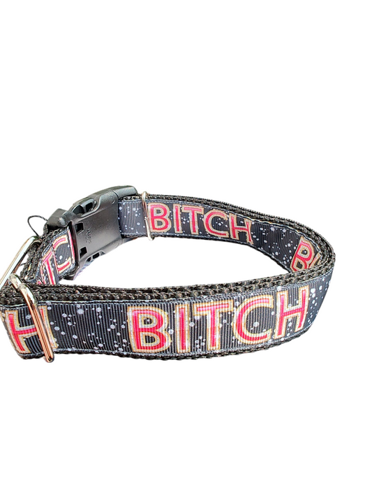 Bitch Nylon Dog Collar | Purrfect Pet Kingdom