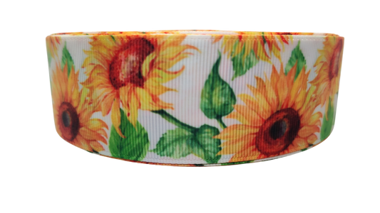 1.5" Wide Sunflowers Nylon Dog Collar | Purrfect Pet Kingdom