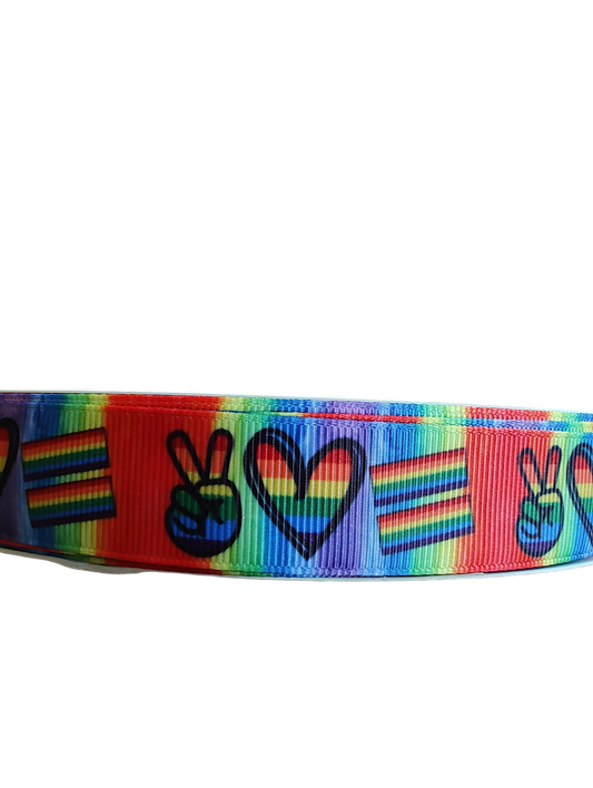 Peace Love Pride Nylon Dog Collar | Purrfect Pet Kingdom
