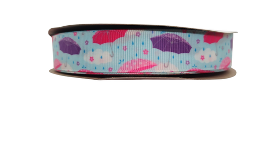 Raining Umbrellas Nylon Dog Collar | Purrfect Pet Kingdom