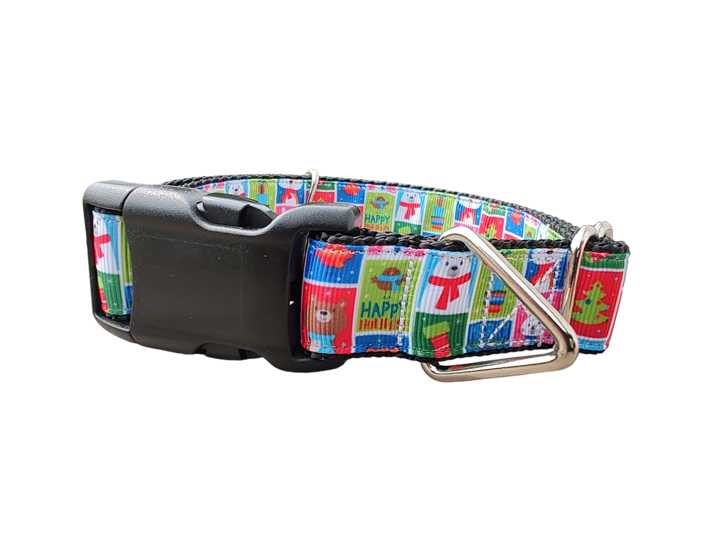 Christmas Cards Nylon Dog Collar | Purrfect Pet Kingdom