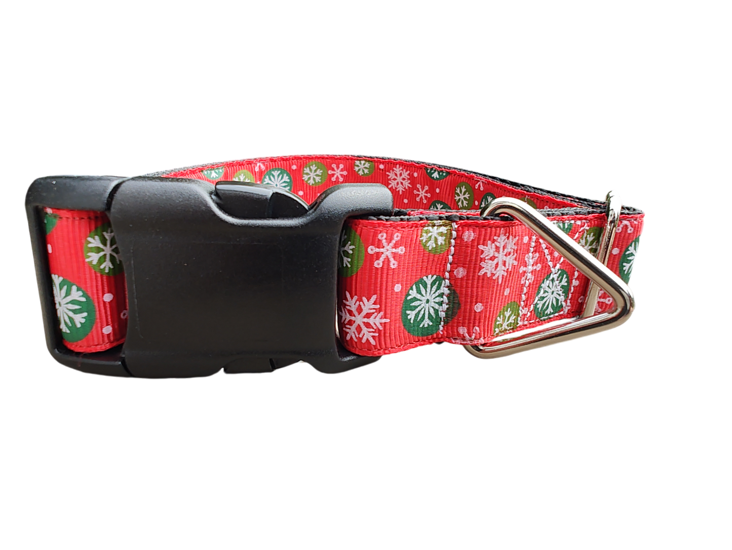 Snowflake Polka Dots Nylon Dog Collar | Purrfect Pet Kingdom