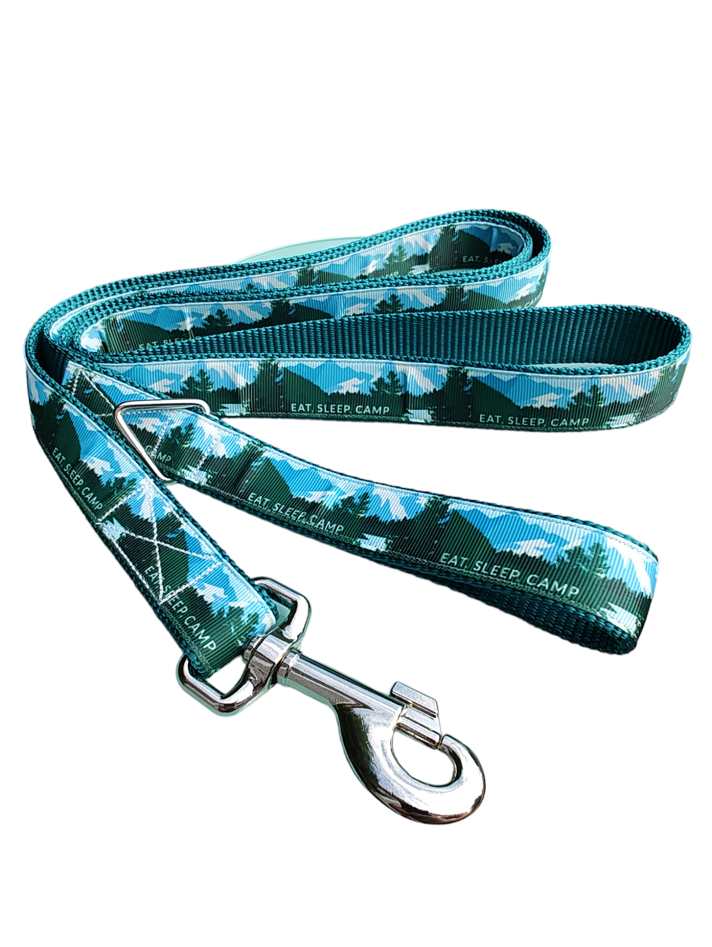 Eat, Sleep, Camp Super Heavy Nylon Dog Collar, Leash | Purrfect Pet Kingdom