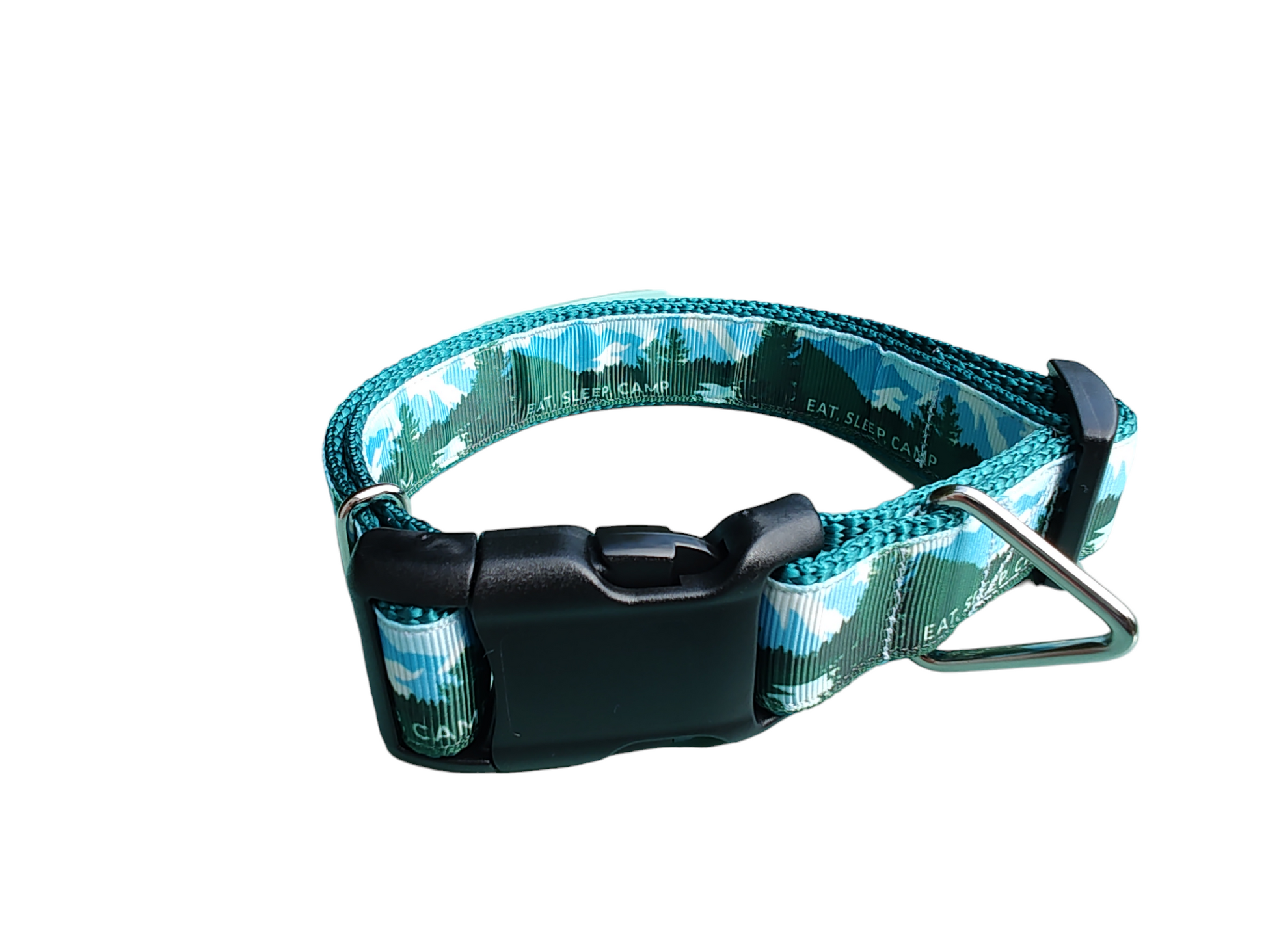 Eat, Sleep, Camp Super Heavy Nylon Dog Collar, Leash | Purrfect Pet Kingdom
