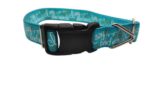 I Say Bad Words Nylon Dog Collar | Purrfect Pet Kingdom