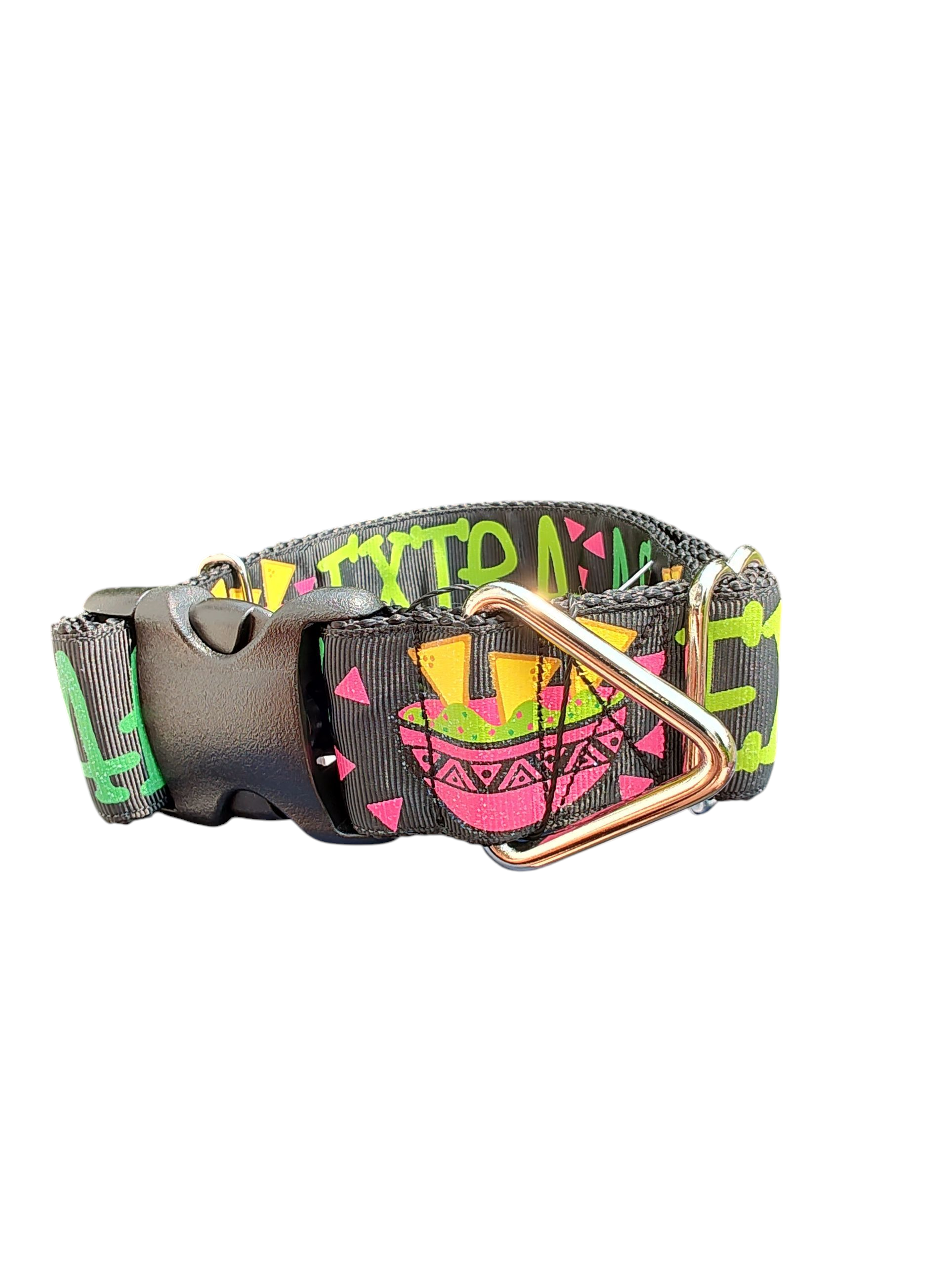 1.5" Wide Extra AF Chips & Guac Nylon Dog Collar | Purrfect Pet Kingdom