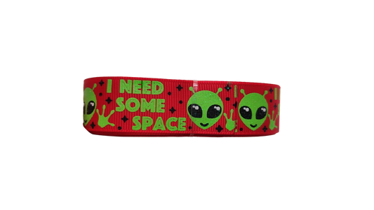 I Need Some Space Alien Nylon Dog Collar | Purrfect Pet Kingdom