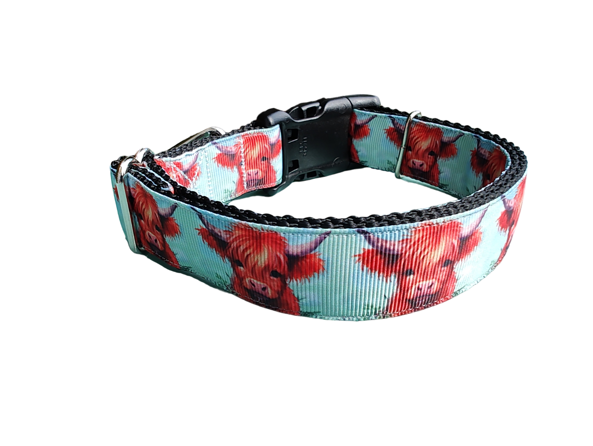 Highland Cows Nylon Dog Collar | Purrfect Pet Kingdom