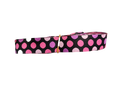 Pink Polka Dots Nylon Dog Collar