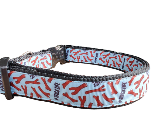 # Stick Life Black Nylon Dog Collar MD, LG, XL, Leash | Purrfect Pet Kingdom