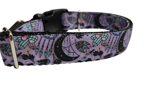 Witchy Crystals Nylon Dog Collar | Purrfect Pet Kingdom
