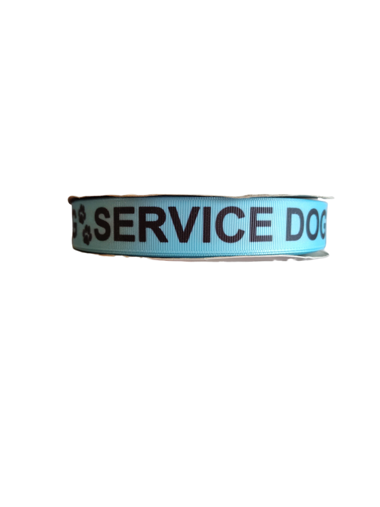 Service Dog Blue Nylon Dog Collar | Purrfect Pet Kingdom