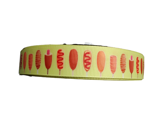 Corndogs Nylon Dog Collar