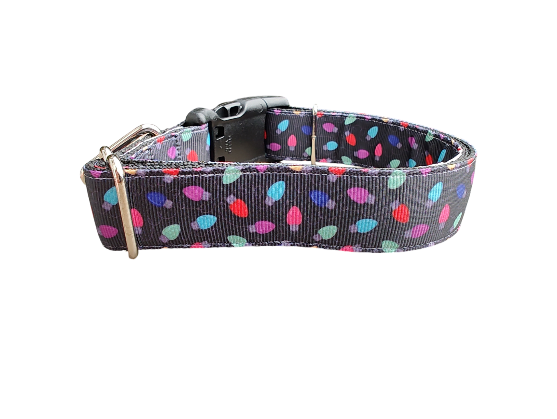 Christmas Lights Nylon Dog Collar | Purrfect Pet Kingdom