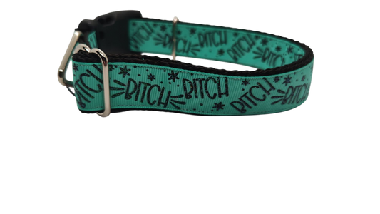 Bitch Tropic Nylon Dog Collar | Purrfect Pet Kingdom