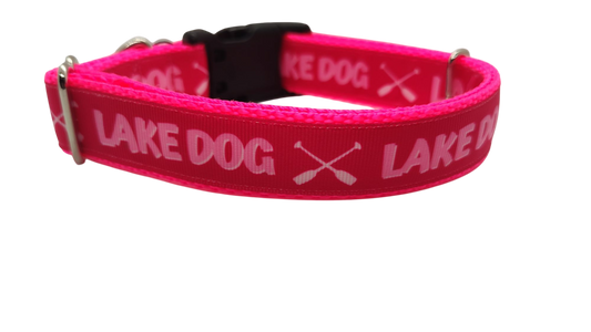 Lake Dog Pink Nylon Dog Collar | Purrfect Pet Kingdom