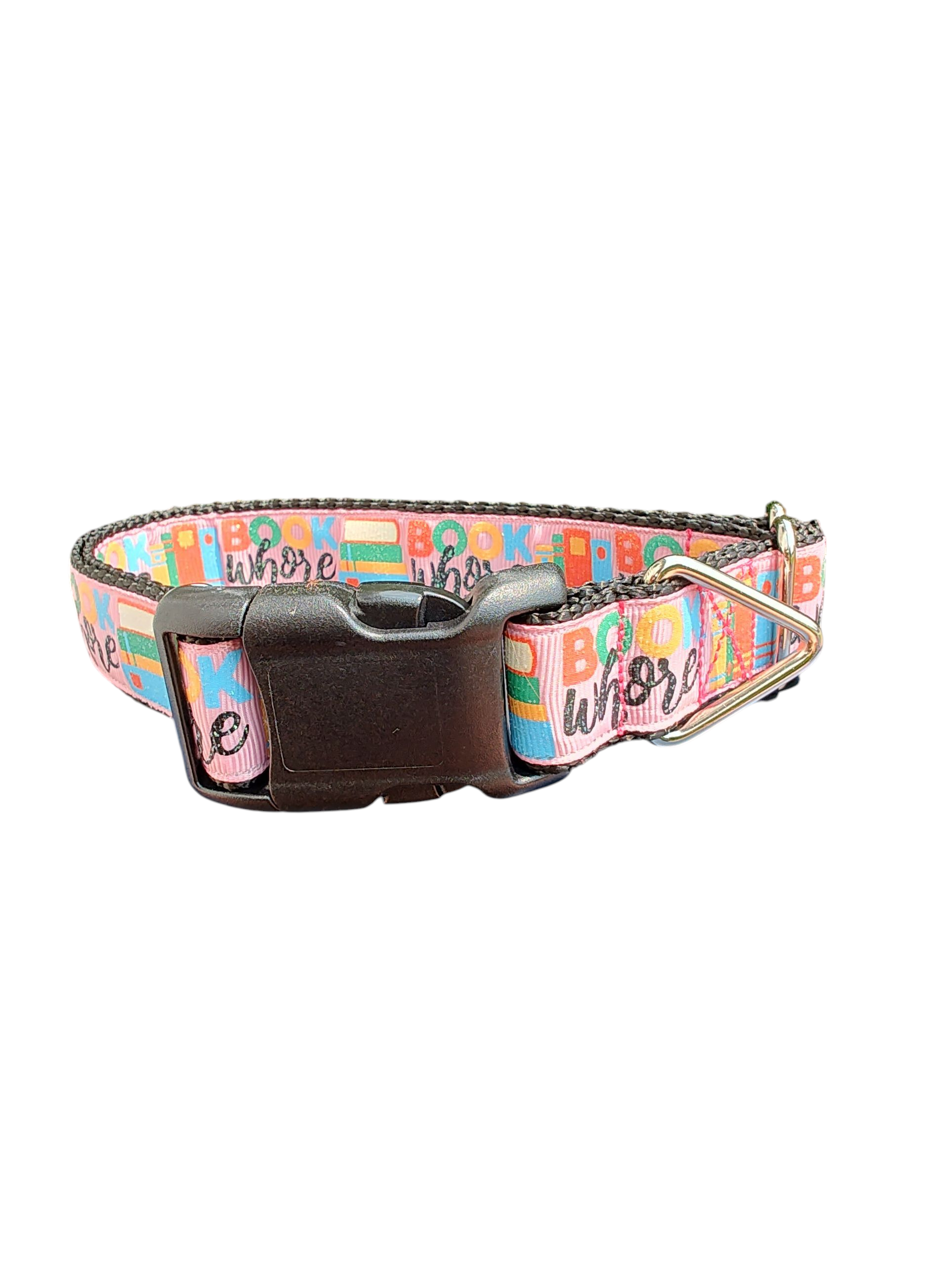 Book Whore Nylon Dog Collar | Purrfect Pet Kingdom