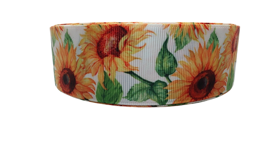 1.5" Wide Sunflowers Nylon Dog Collar | Purrfect Pet Kingdom