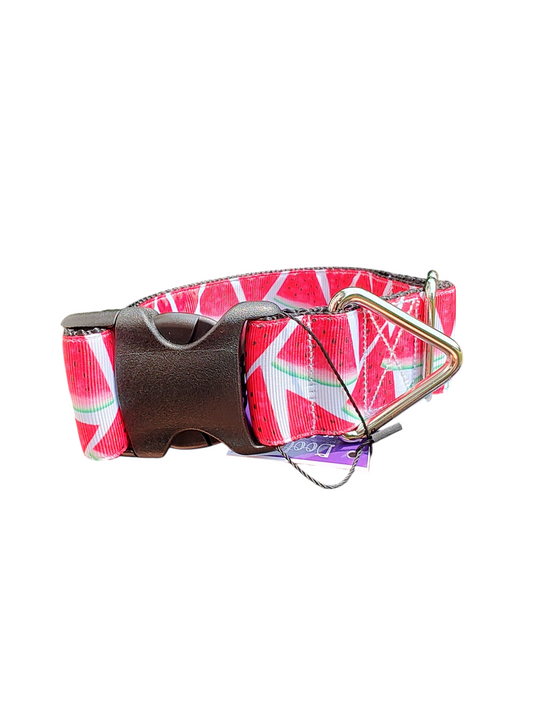 1.5" Wide Watermelon Slices Nylon Dog Collar | Purrfect Pet Kingdom