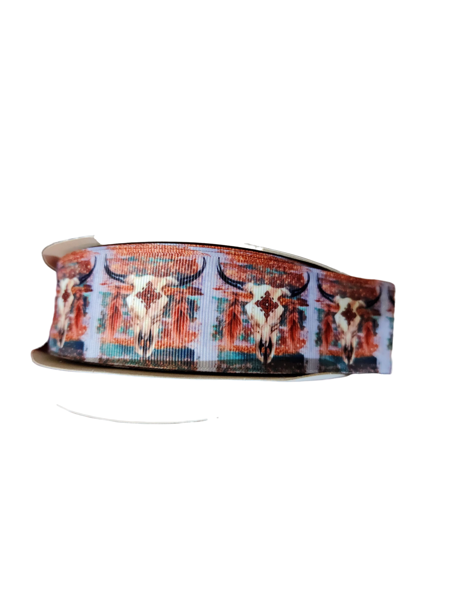 1.5" Wide Western Bull Skull Nylon Dog Collar | Purrfect Pet Kingdom