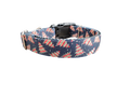 Striped Trees Christmas Nylon Dog Collar