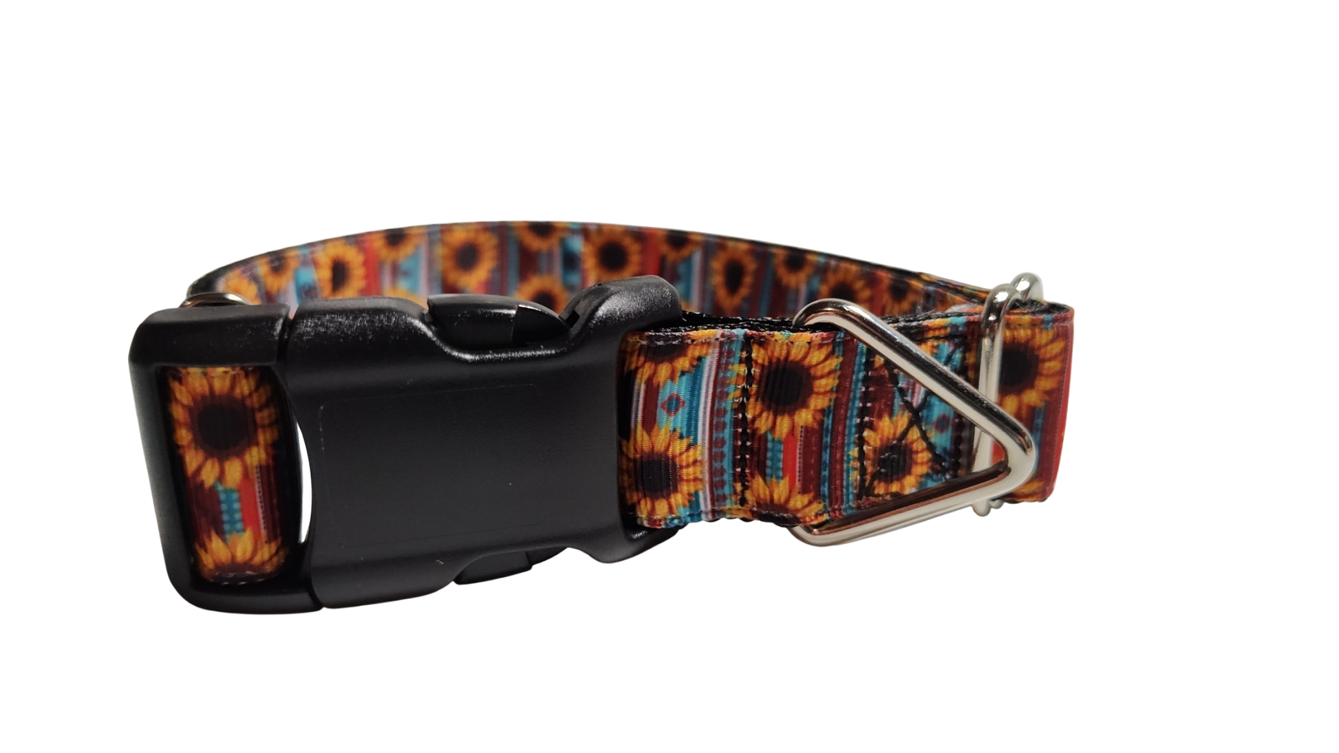 Sunflower Stripes Nylon Dog Collar | Purrfect Pet Kingdom